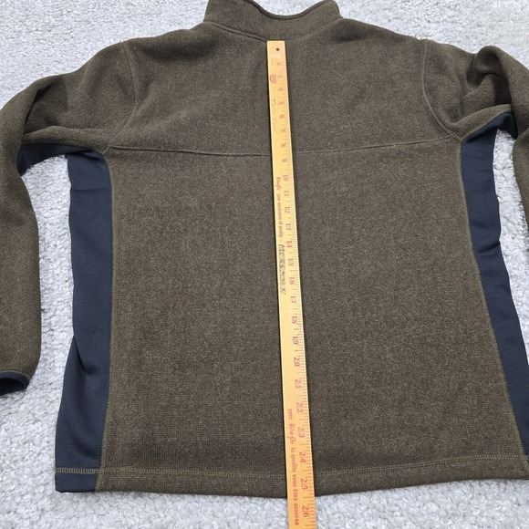 Vintage Nike ACG Sweater Mens Medium Brown Therma Fit 1/4 Zip Long Sleeve Hiking - Picture 9 of 11